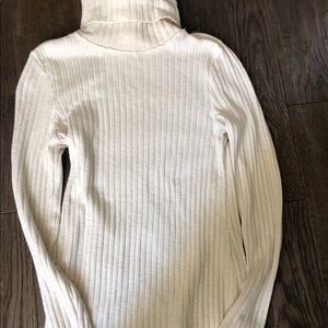 Cream Maternity turtle neck